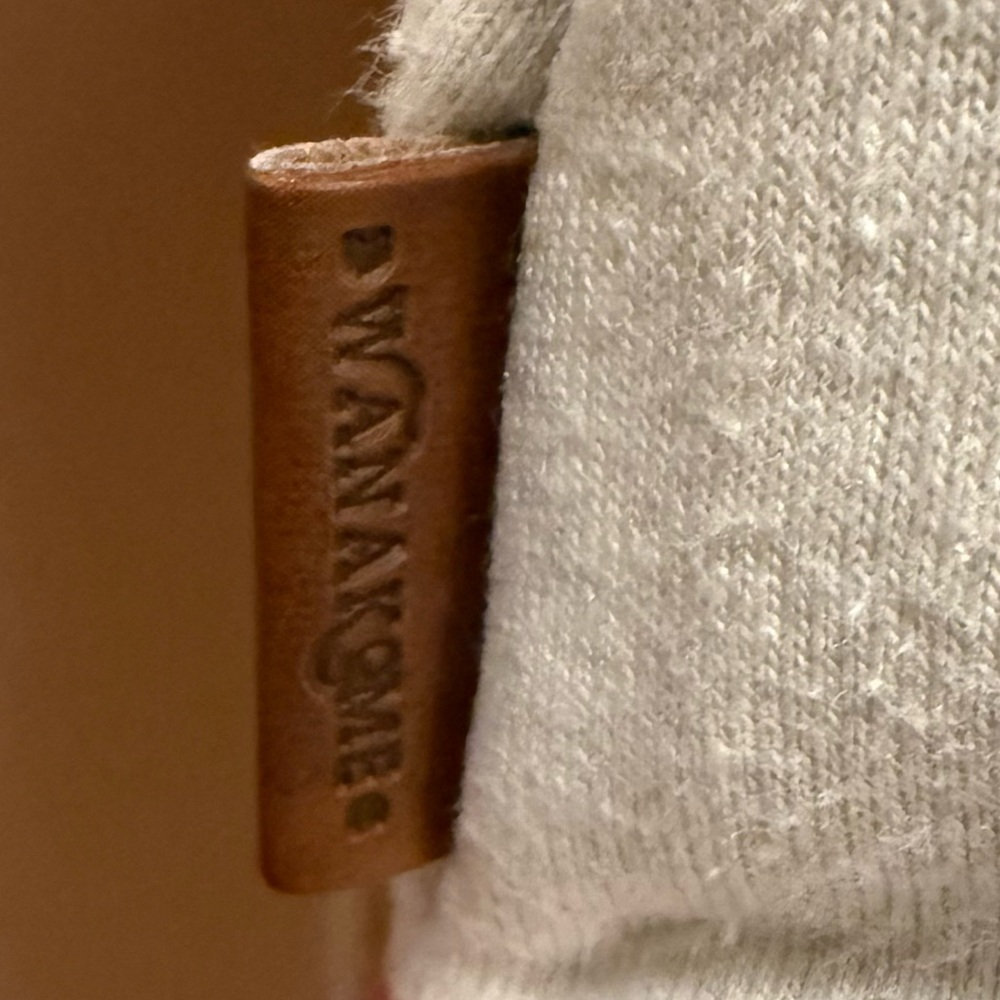 Wanakome Orange and White Funnel Neck Pullover Sweater - Picture 8 of 16